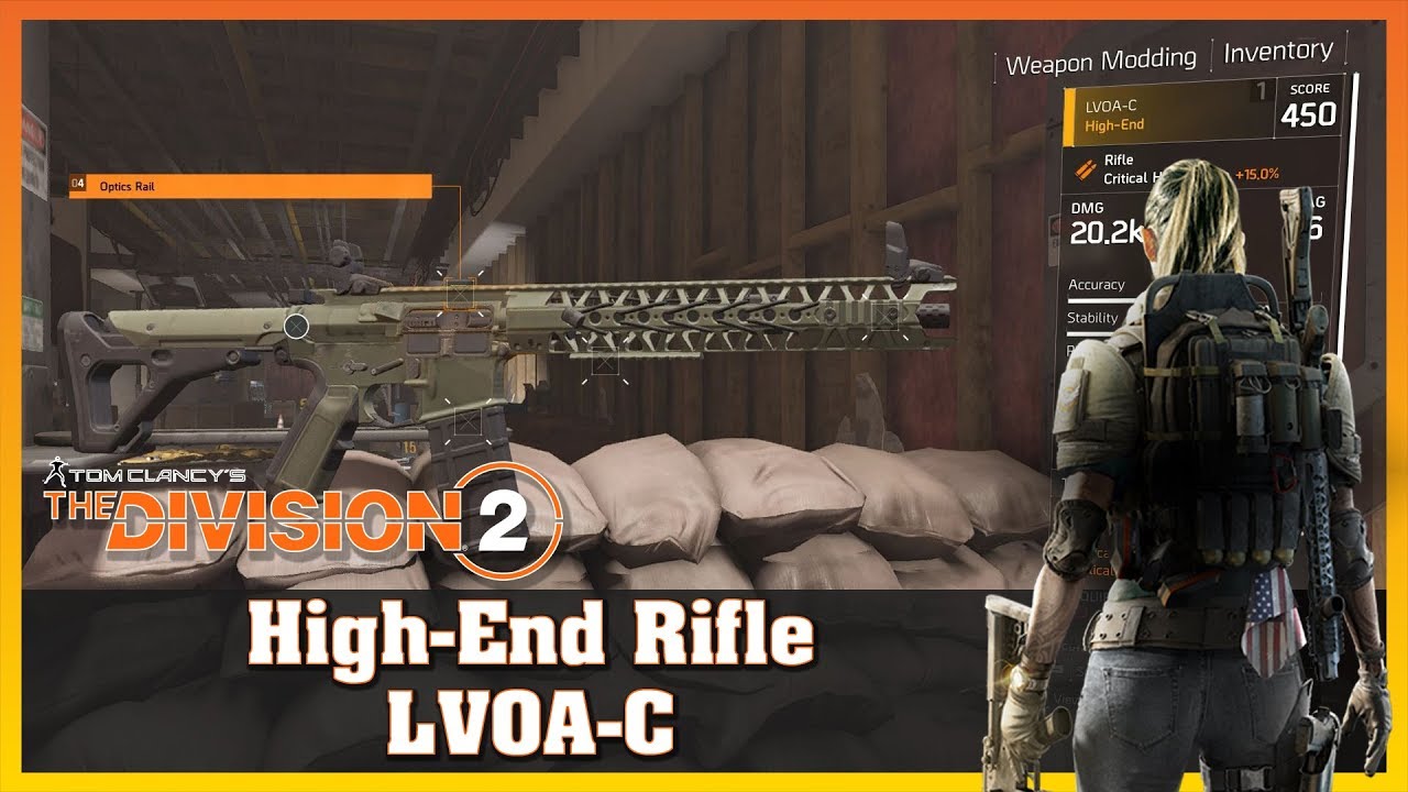 High-End Tier 4 | LVOA-C  | Rifle | Firing Range Test | THE DIVISION 2