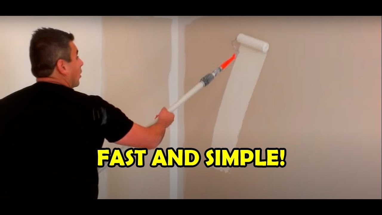How to PAINT A ROOM IN 10 MINUTES!😱🔜