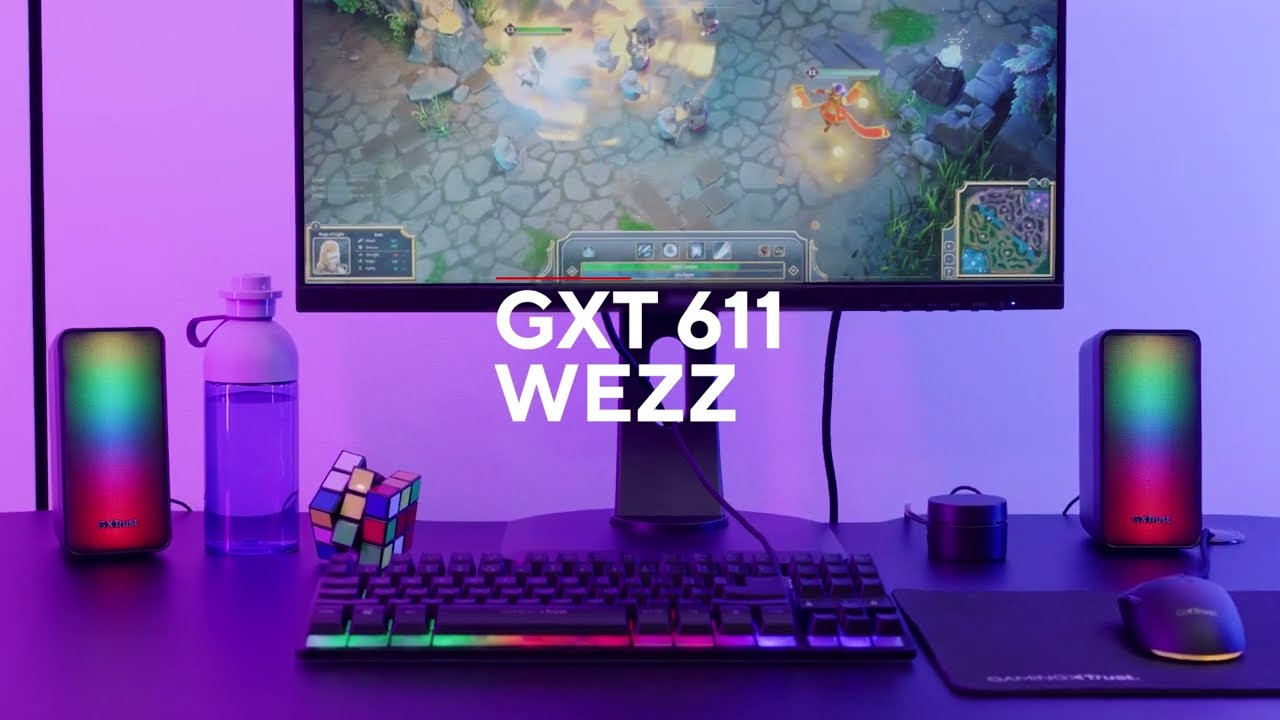 GXT 611 WEZZ Illuminated 2.0 RGB Speaker Set