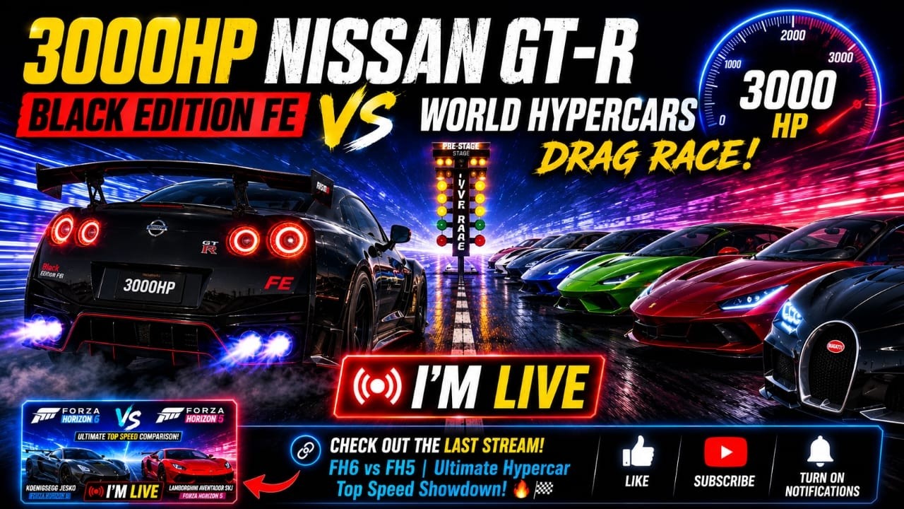 LIVE NOW! FH6 vs FH5 | Ultimate Hypercar Top Speed Showdown!