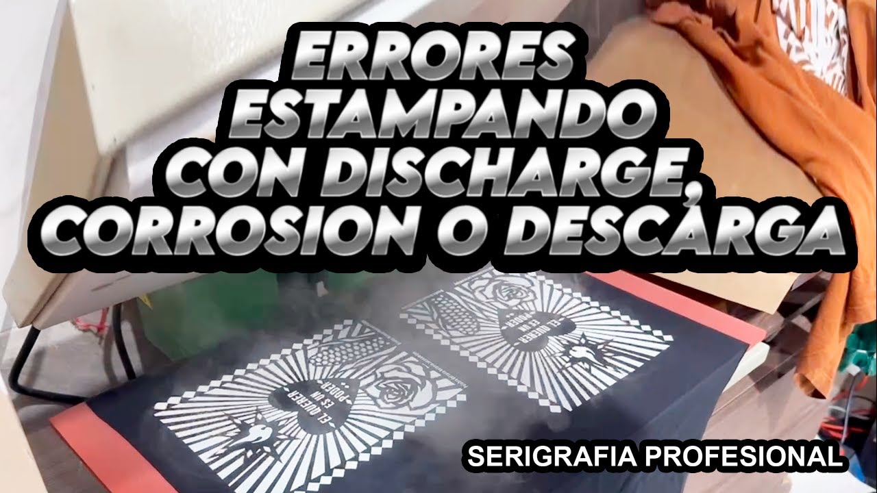 COSAS QUE NO DEBES HACER CON EL DISCHARGE O CORROSION O DESCARGA! errores que yo cometi #serigrafía