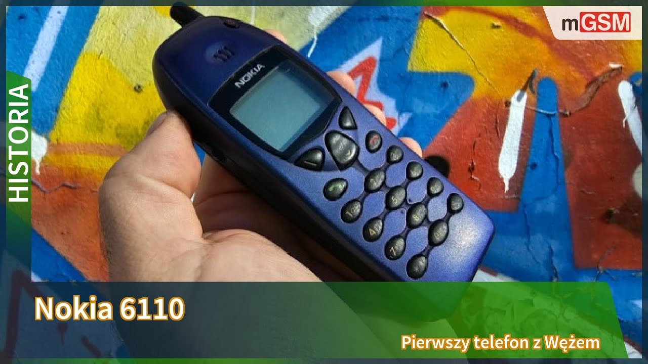 Nokia 6110 - pierwszy telefon z Wężem!
