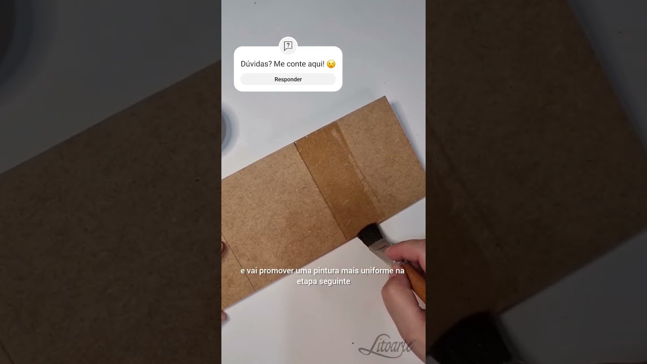 Como preparar o MDF com Goma Laca Incolor 🖌🎨 #artesanato #decoupage #mdf #pinturadecorativa #diy