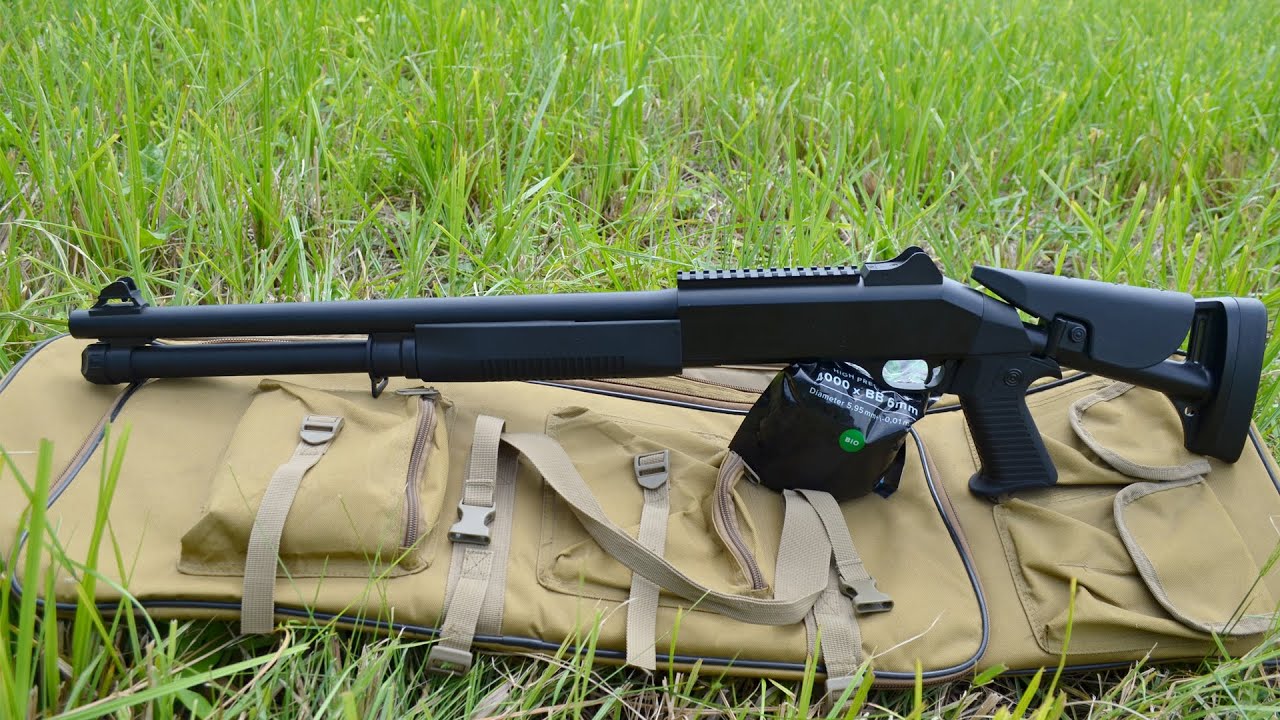 TRI-SHOT M56DL PUMP SHOTGUN. Дешевый спринговый дробовик который что-то МОЖЕТ!!)