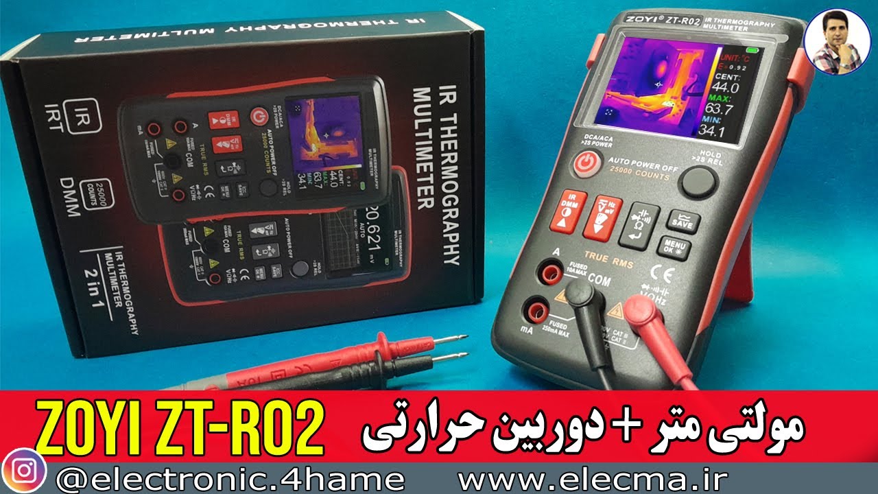 🚨 این مولتی‌متر دوربین حرارتی داره؟! بررسی واقعی  ZOYI ZT-R02