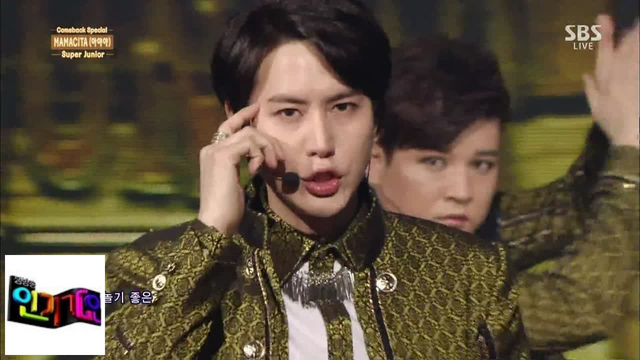 [Super Junior] MAMACITA (Ayaya) @ Популярная песня Inkigayo 140831