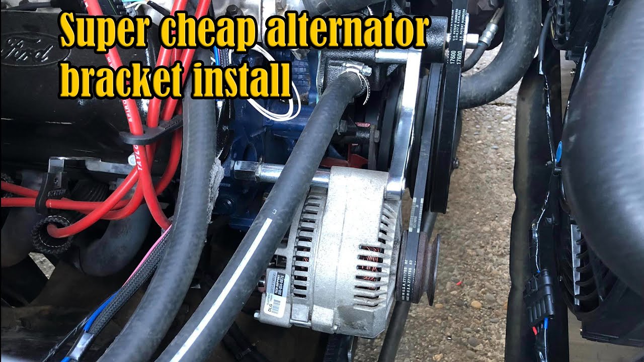 1985 Ford F150 Fancy Schmancy Alternator Bracket Hack Job