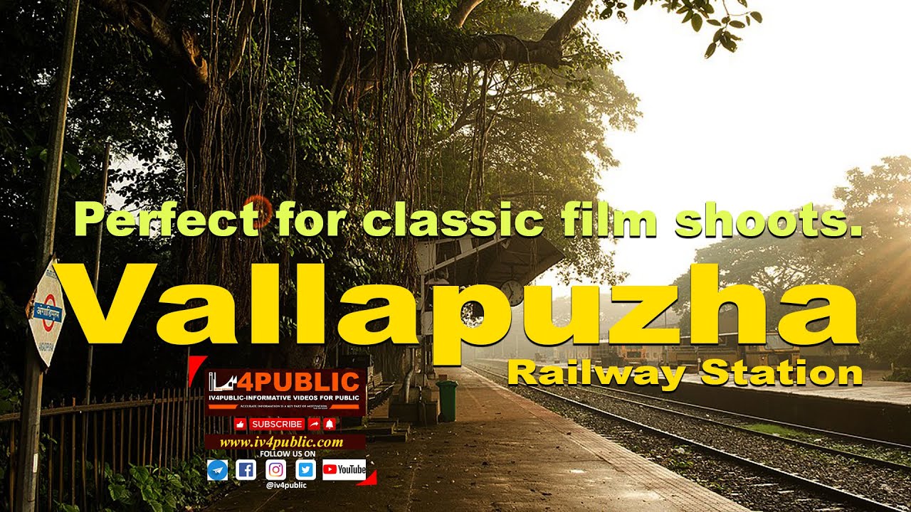 Vallapuzha Railway Station beautiful location with a lot of natural beauty Vallapuzha, Kerala