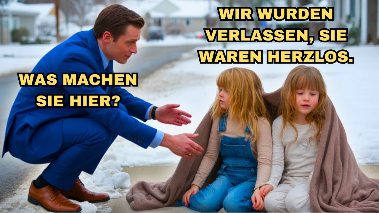 Er dachte, er hätte alles, bis er zwei erfrierende Mädchen vor seinem Tor fand.