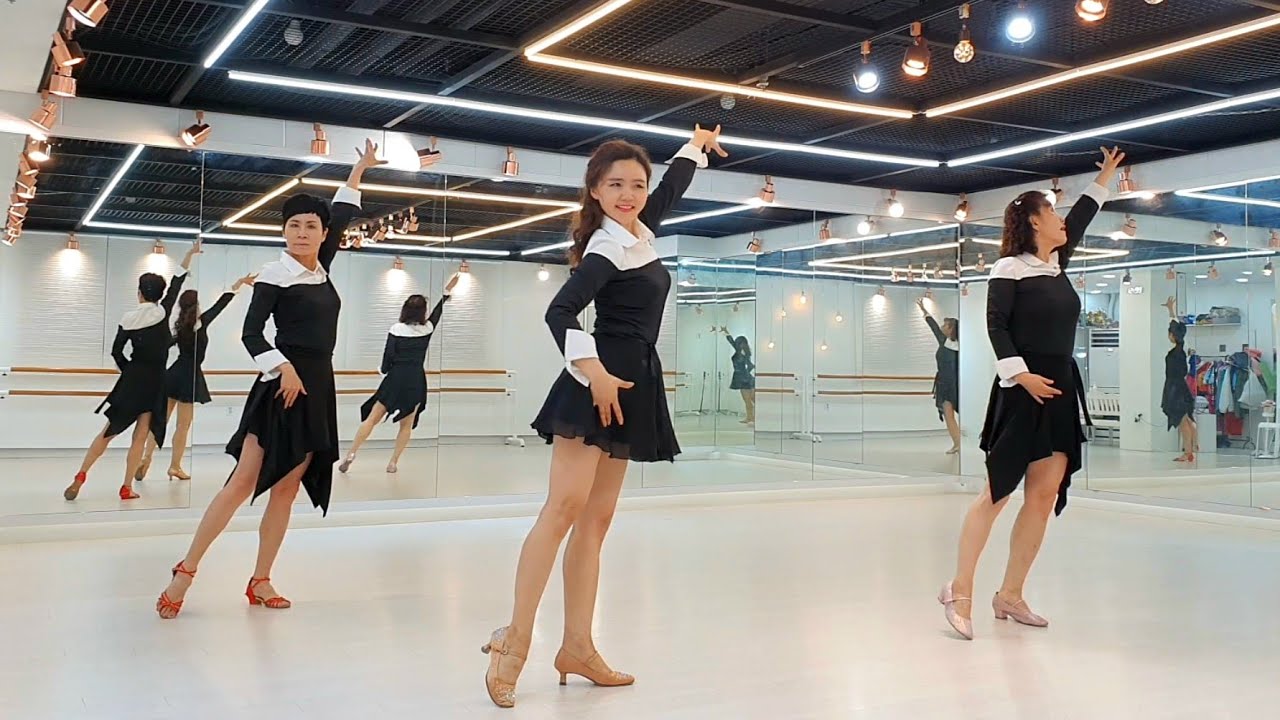 Beautiful Casablanca (Improver Rumba) line dance | Withus Korea, Seoul