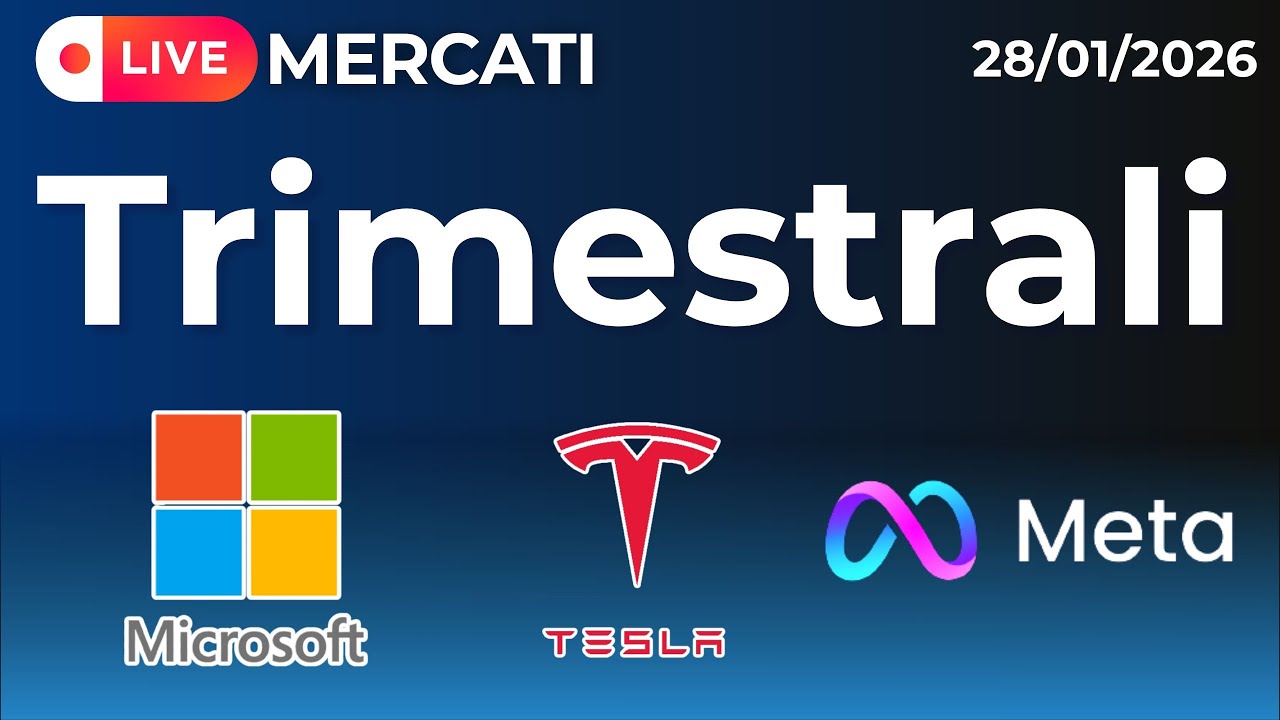 LIVE TRIMESTRALI Microsoft, Tesla, Meta - Ep. 429 Trading & Mercati