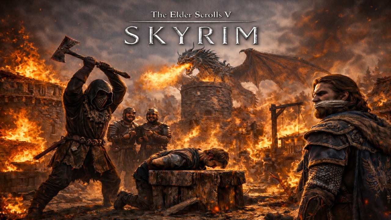 Skyrim Gameplay Deutsch #01 Am Rand des Abgrunds - Der Tag, wo alles begann