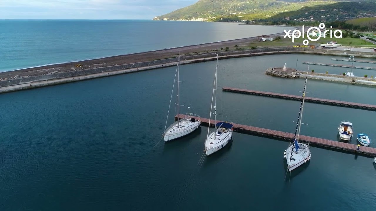 Porto di Policastro Bussentino, South Italy 2018.04 aerial video
