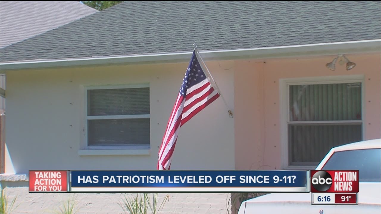 Has patriotism leveled off since 9/11?