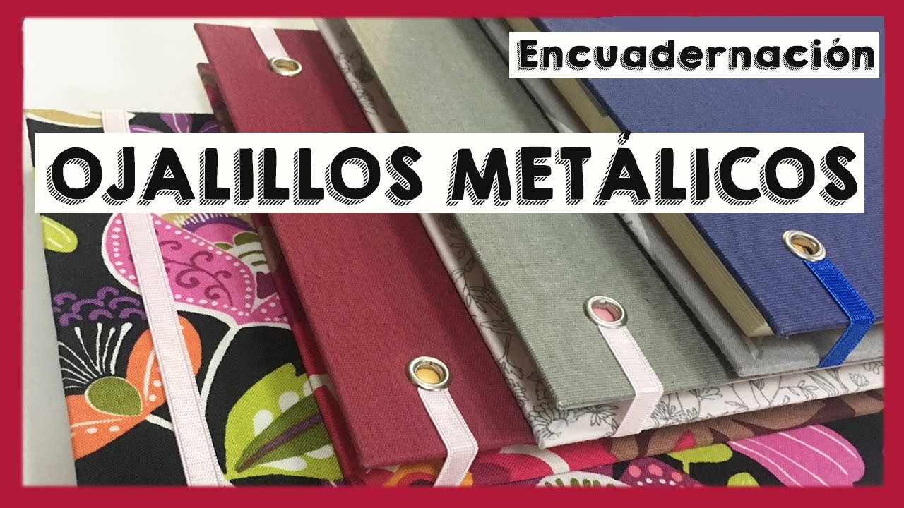👉 Cómo PONER ELÁSTICO Con OJALILLOS METÁLICOS ✅  Encuadernación  Artesanal