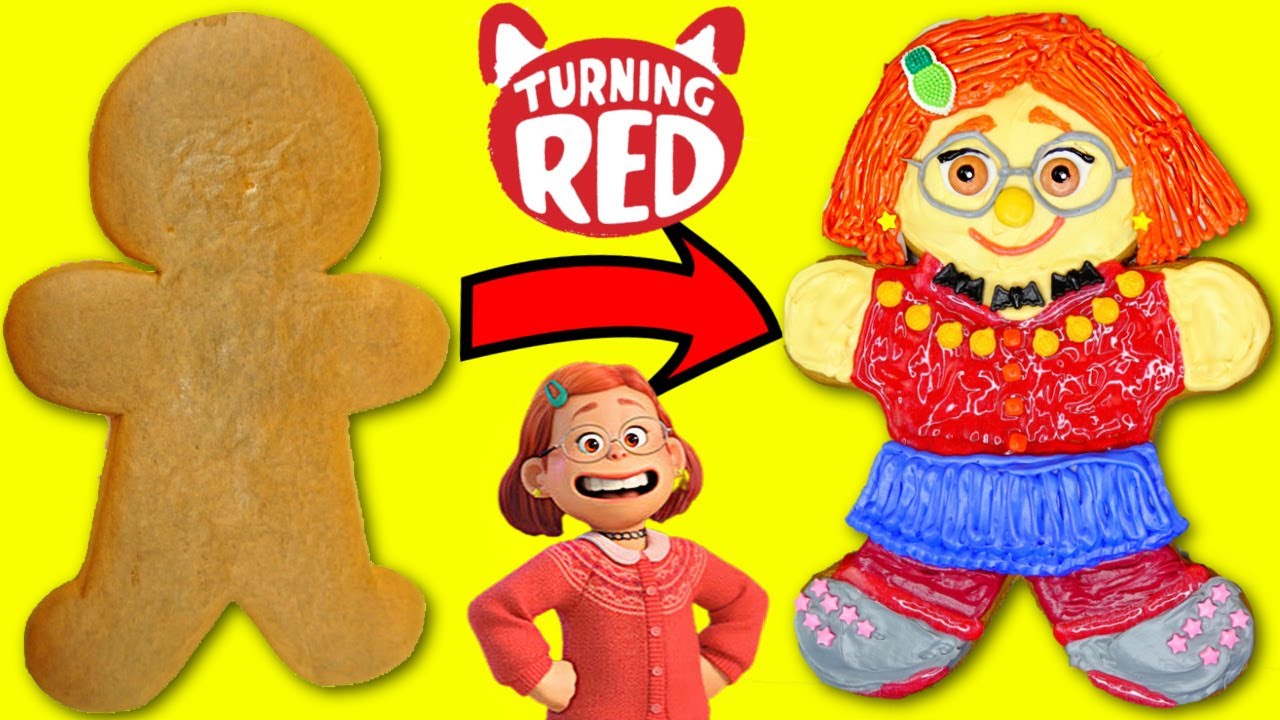 Disney Pixar Turning Red Mei Gingerbread Man Cookie Decoration DIY