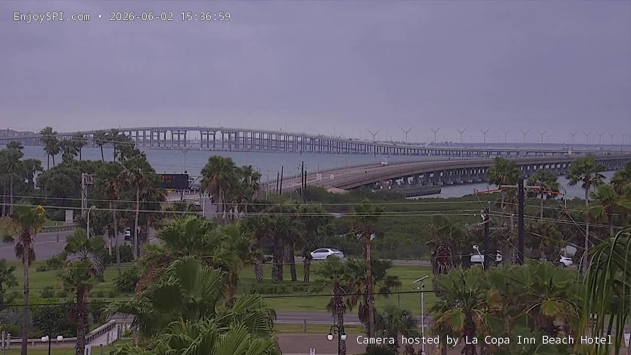 Live Stream - Queen Isabella Memorial Causeway South Padre Island Realtime Webcam