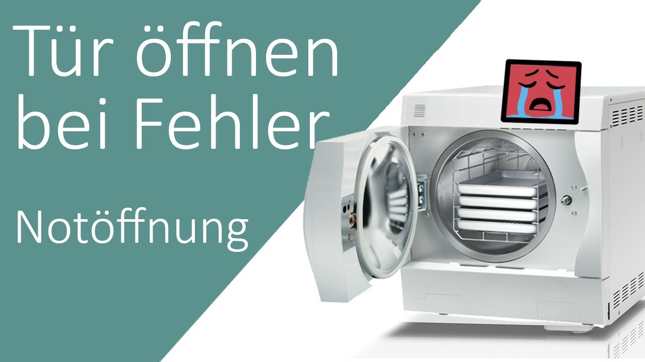 Melag 40B+ Tür öffnen bei Fehler