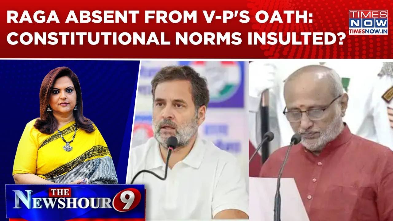 Rahul Gandhi's Absence From V-P's Oath Ceremony Gives BJP Fresh Ammo; Constitutional Norms Insulted?