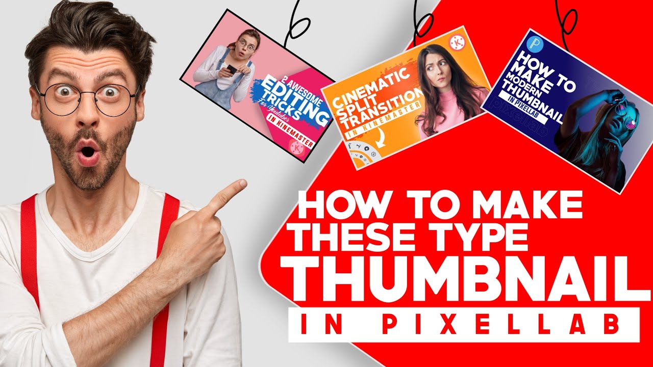 How To Make YouTube Thumbnail in Pixellab | Shail Editing