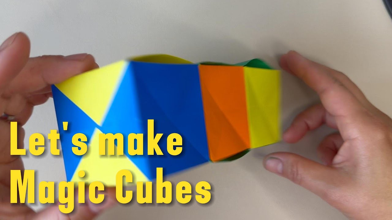 Let’s Fold Magic cubes 💚 | Easy Origami for Kids