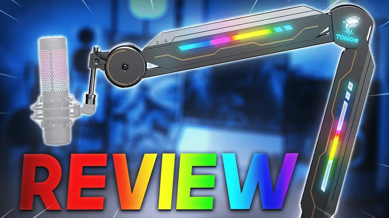 It's Pretty Stiff! Tonor's New T90 RGB Boom Arm Review