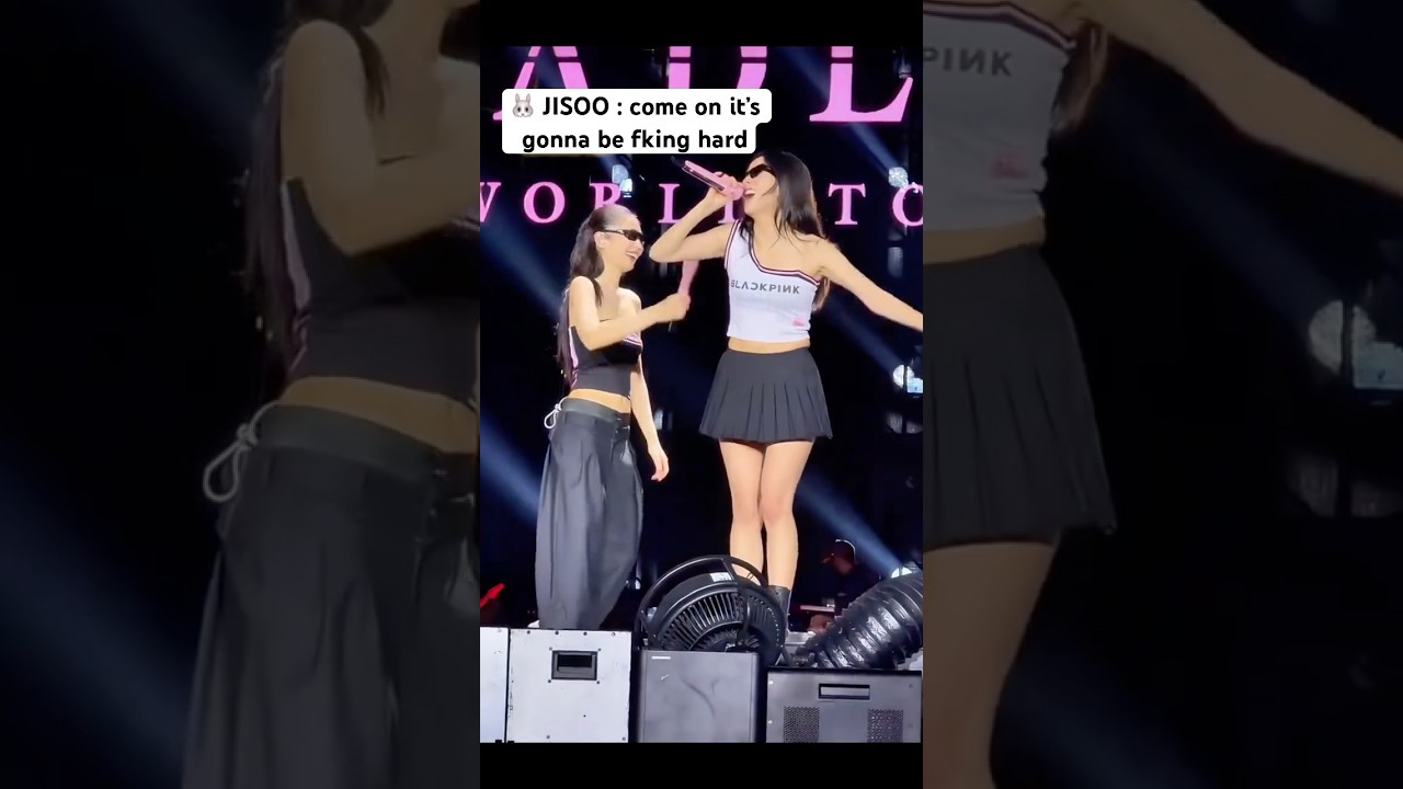 JISOO with f word 😭I still haven&rsquo;t move on from this❤️&zwj;🔥 #JISOO #deadlineworldtour#blackpink