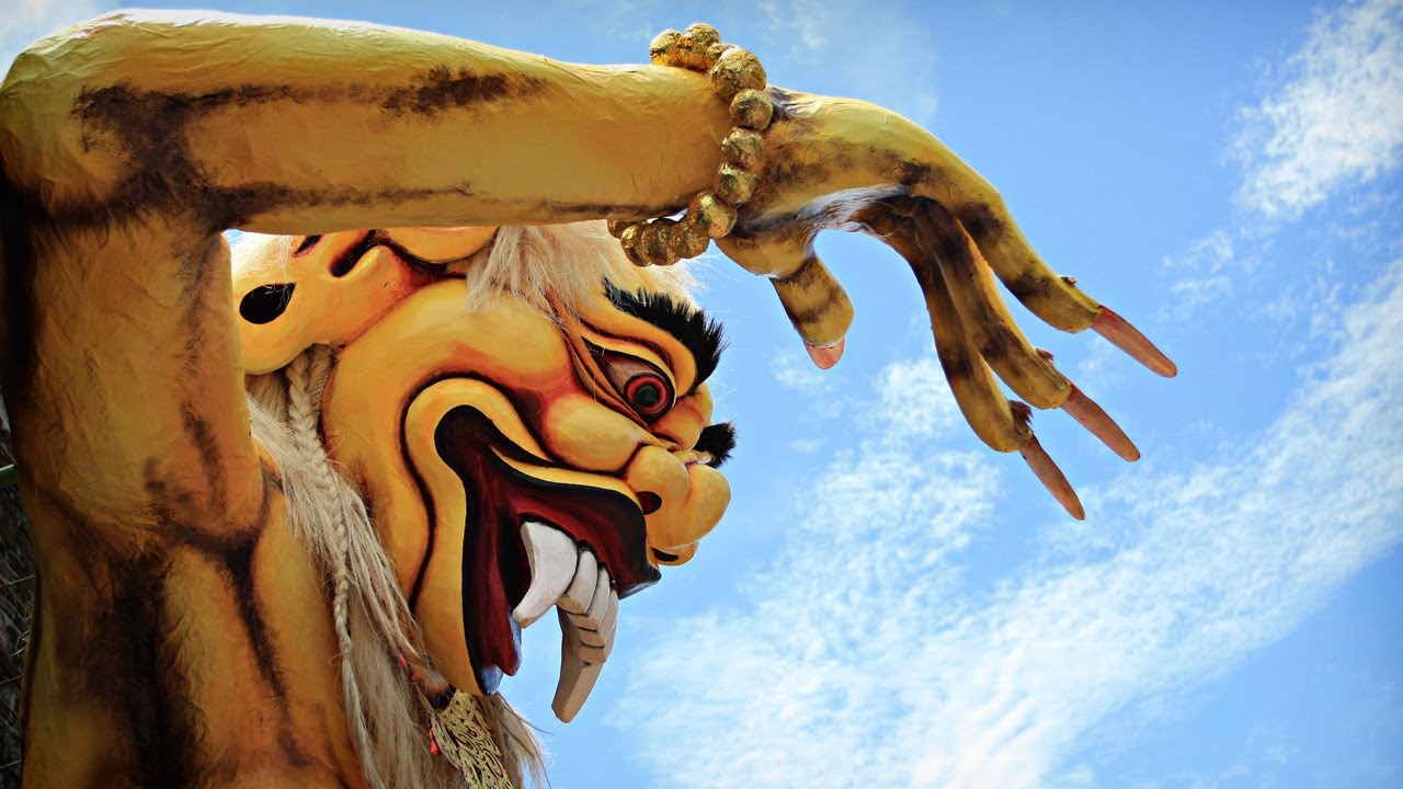 The Ogoh-ogoh Parade in Ubud On The Eve of Nyepi