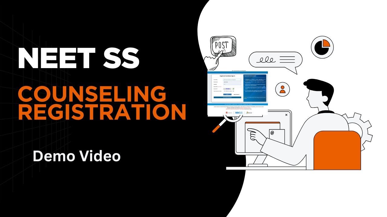 NEET SS  Online Registration Demo Video for Counseling II MCC II
