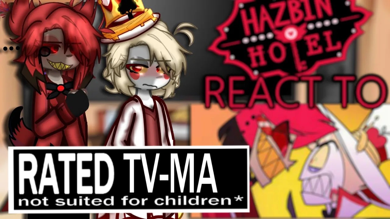 Реакция отеля Hazbin на Radioapple (Люцифер x Аластор) | FW