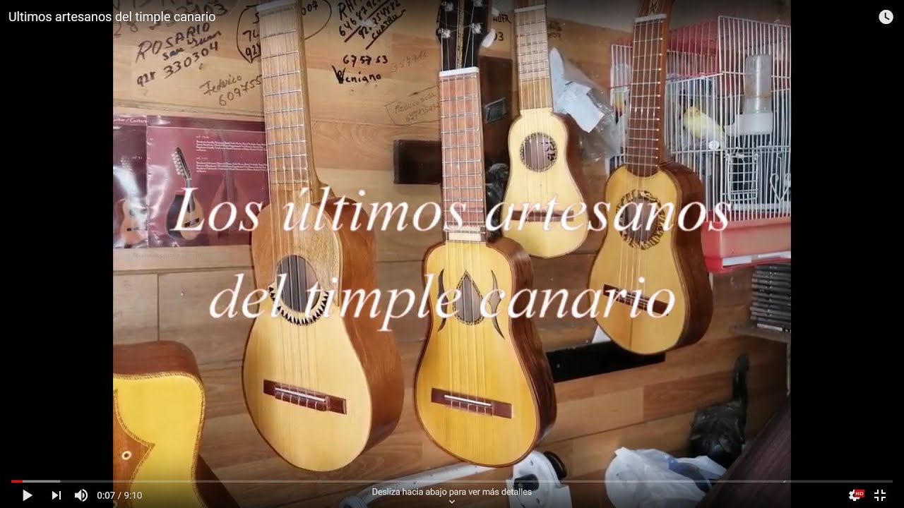Ultimos artesanos del timple canario