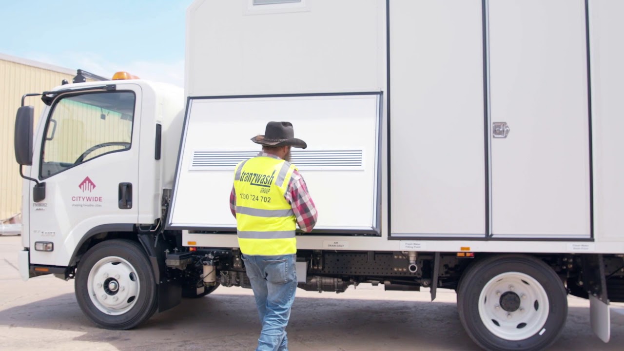 Truck Mount Bin Washing System