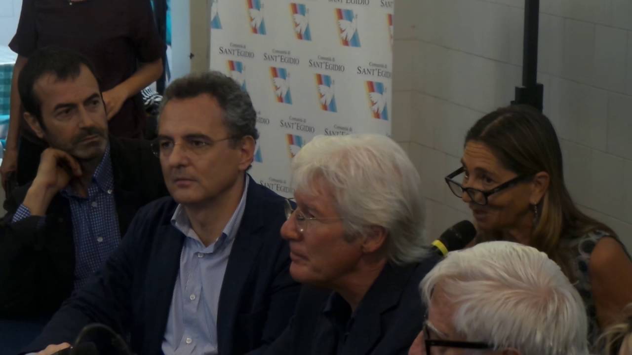 Richard Gere alla comunità S.Egidio