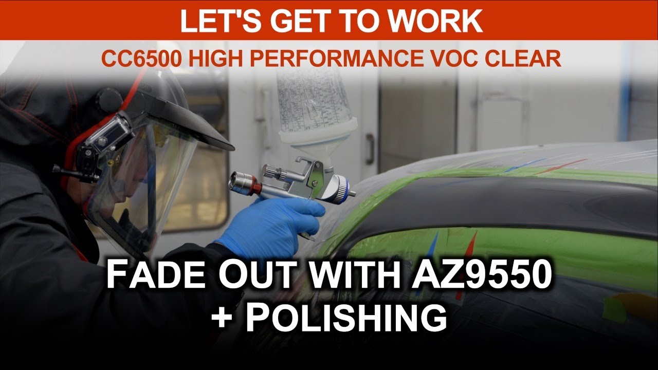 Cromax CC6500 High Performance VOC Clearcoat - How to fade out and polish