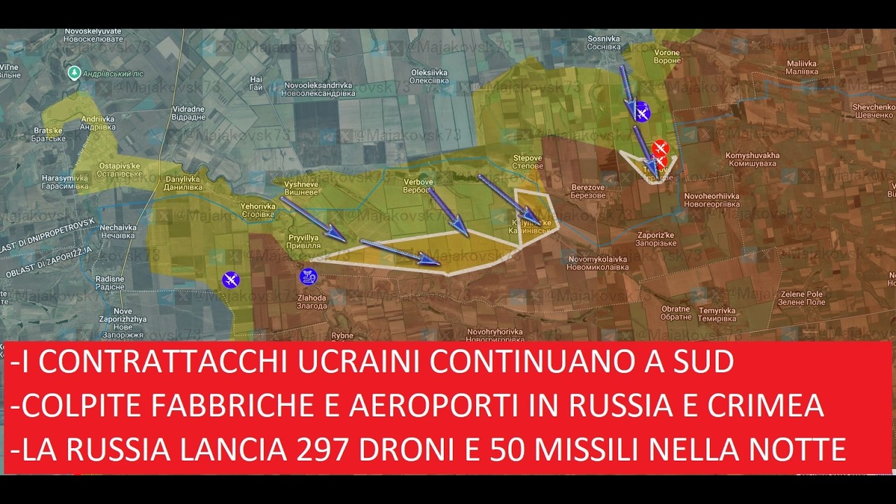 Continuano i contrattacchi Ucraini a Sud - Aggiornamenti dal fronte e così parlava Putin nel 2022