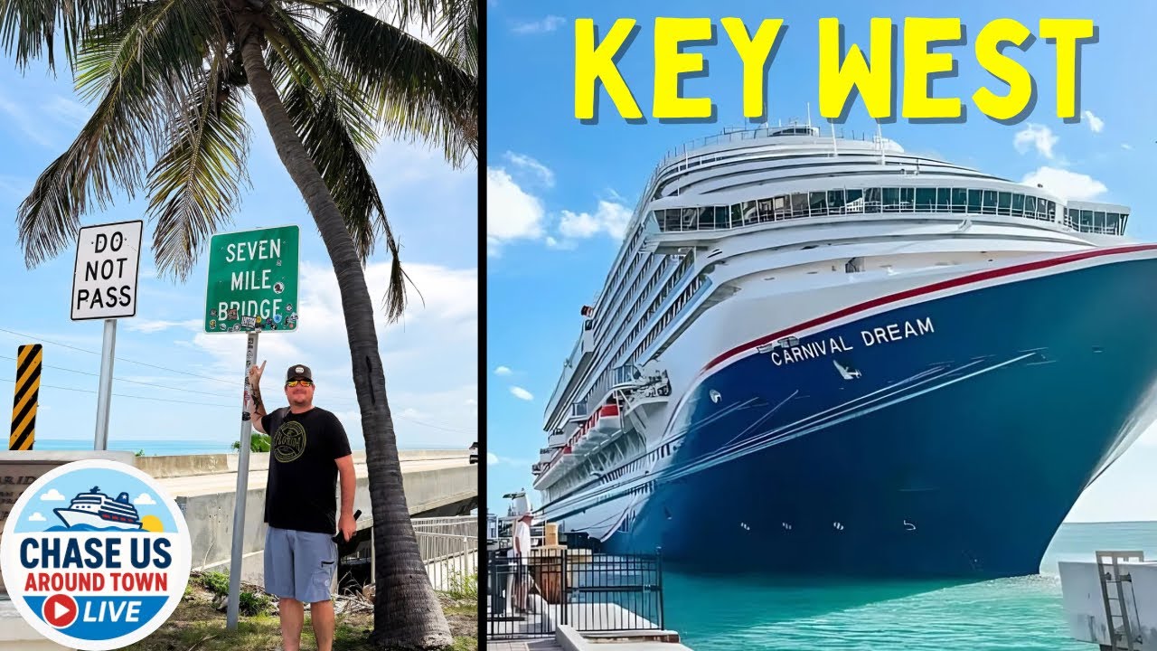 Epic Key West Cruise Day! Road Trip + Carnival Dream Sail Away LIVE!