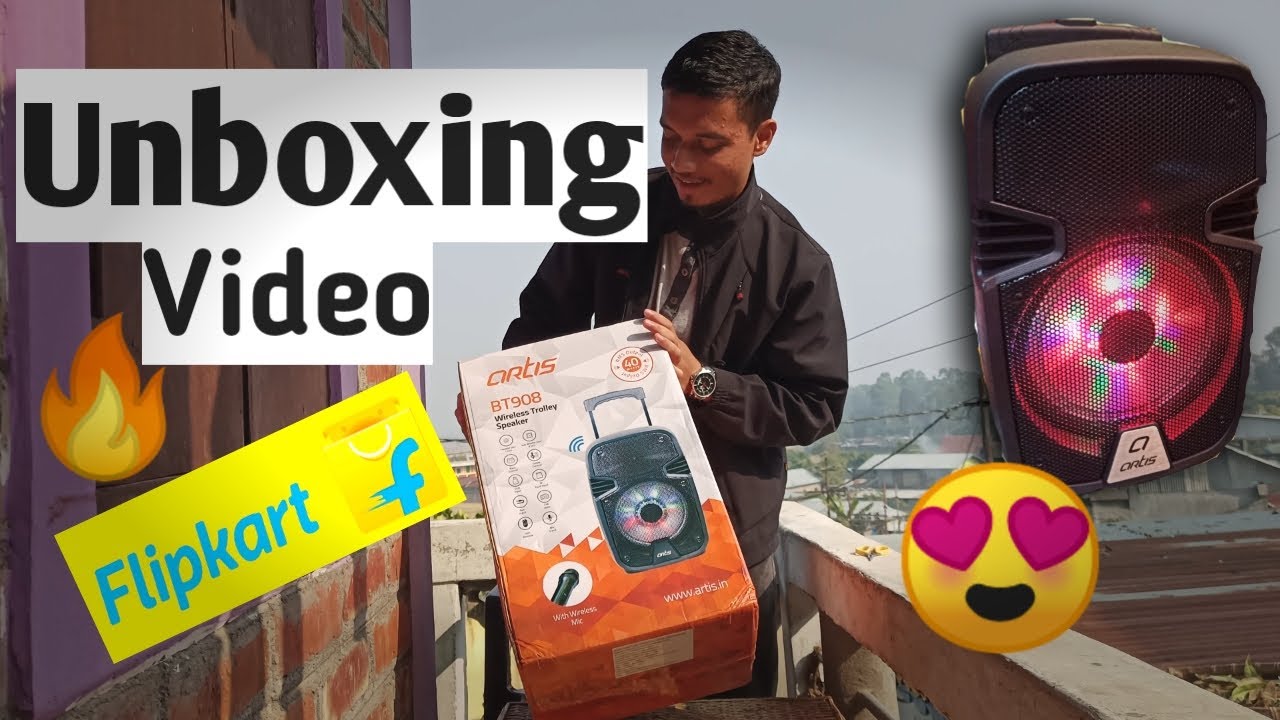 Unboxing artis BT908 Wireless Trolley Speaker||Loktak project@Legend life.
