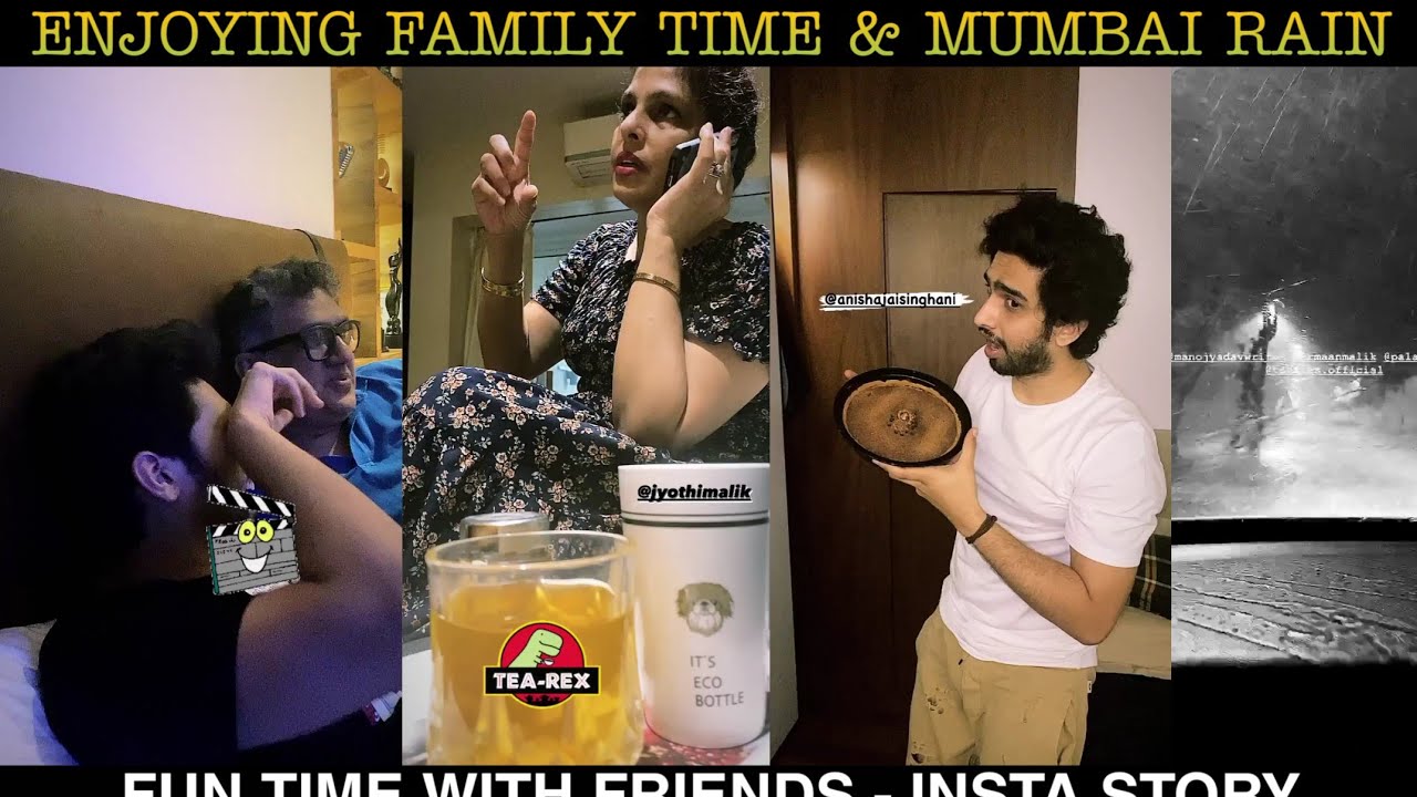 Amaal Mallik Enjoying Family Time & Mumbai Rain - Fun Time With Friends With Insta Story |SLV2020