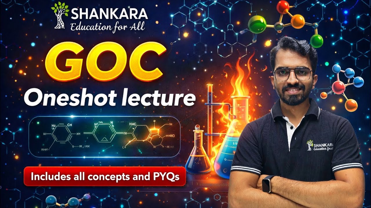 MHT CET 2026 Crash course Chemistry | GOC Basic concepts of organic chemistry| Shankar sir 