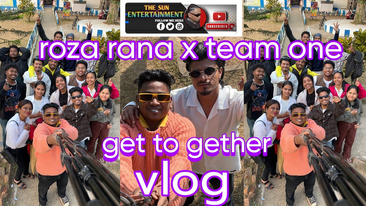ROZA RANA X TEAM ONE | GET TO GETHER | SMALL FAMILY | FUN VLOG | @Surajbindhani01 