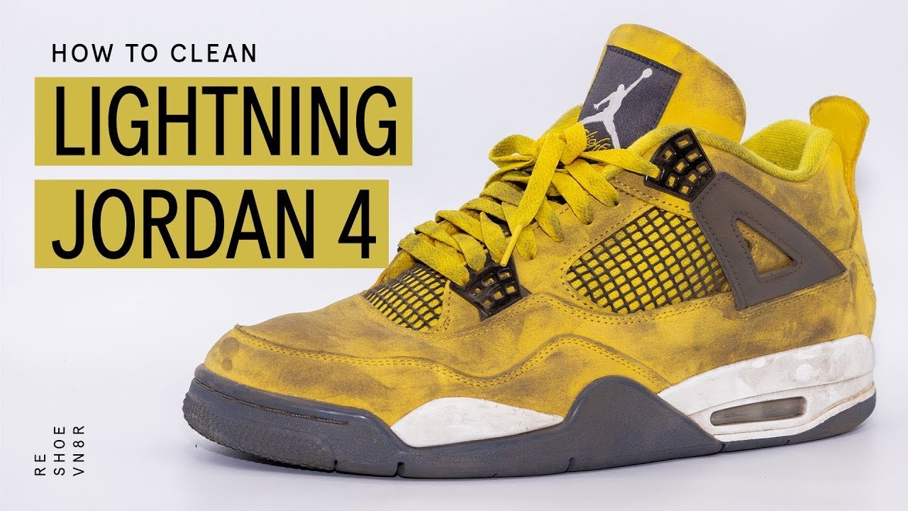 How To Clean The Air Jordan Lightning 4 With Reshoevn8r