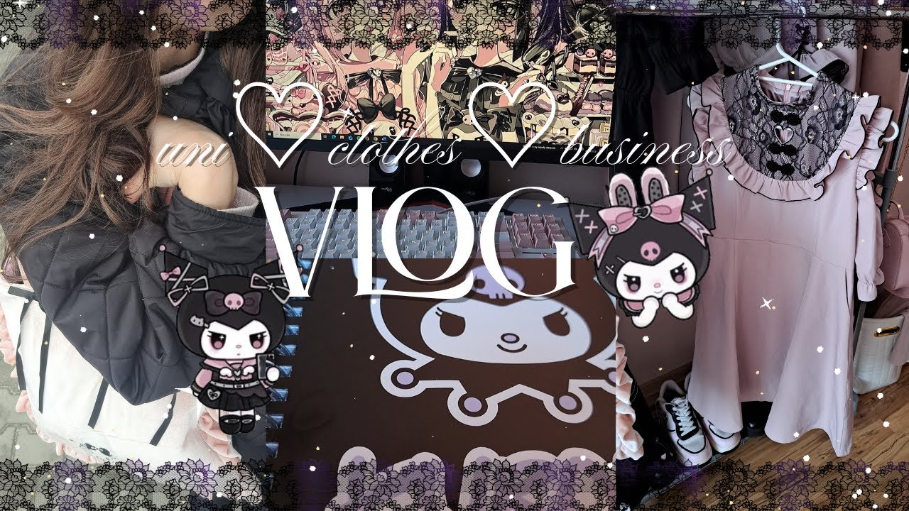uni vlog ♡ stu(dying), new clothes, cute outfits