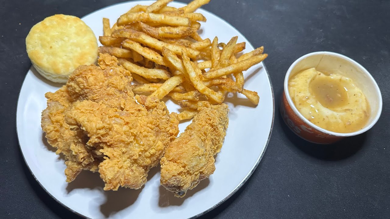 ASMR Crispy Crunchy Popeyes Fried Chicken Eating Whispered Ramble