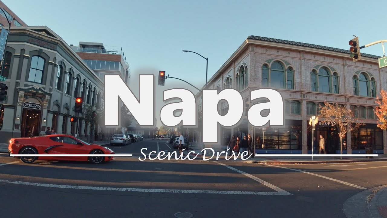 Driving in Downtown Napa, California - 4K60fps