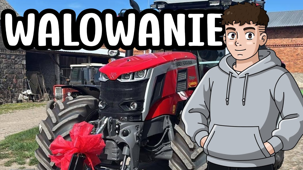 WAŁOWANIE POD KUKURYDZĘ 🌽Massey Ferguson 7S.180 🚜AGROSMERF🎥