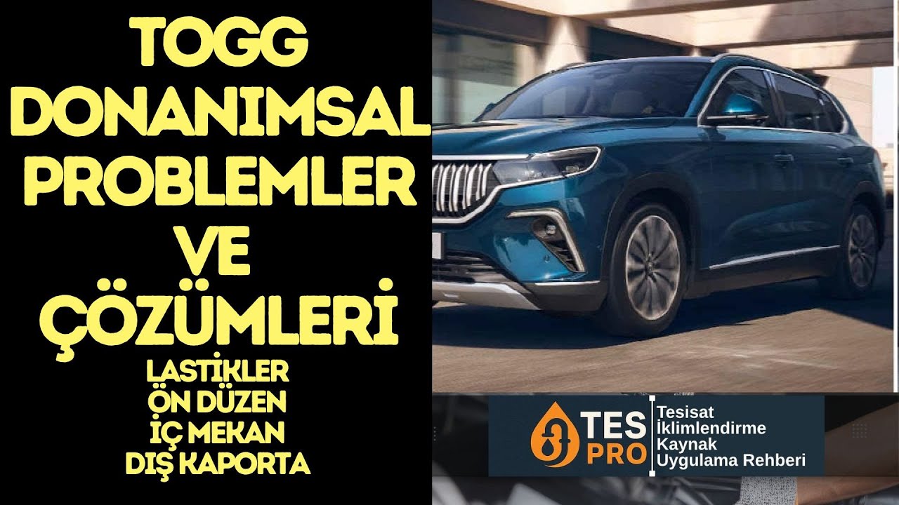 TOGG DONANIMSAL ARIZALAR VE ÇÖZÜMLERİ #togg #arıza #lastik #öndüzen #silecek #davlumbaz #tamir