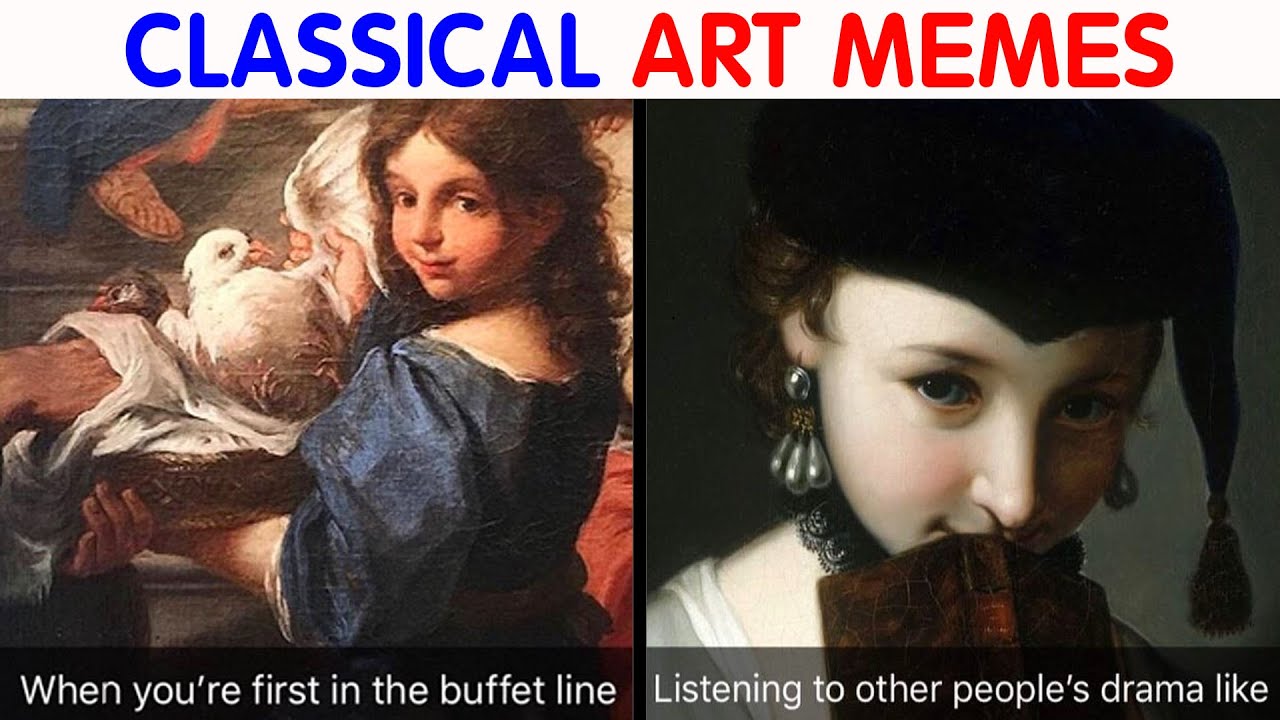 Hilarious Classical Art Memes That Deserve A Museum Of Their Own|| video compilation #46