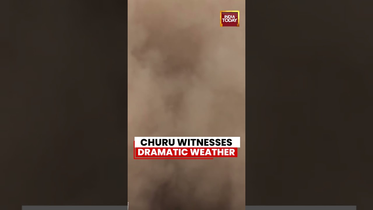 Churu Weather Shock: Blinding Dust Storm Hits City | Rajasthan | Storm | Weather | Viral Video