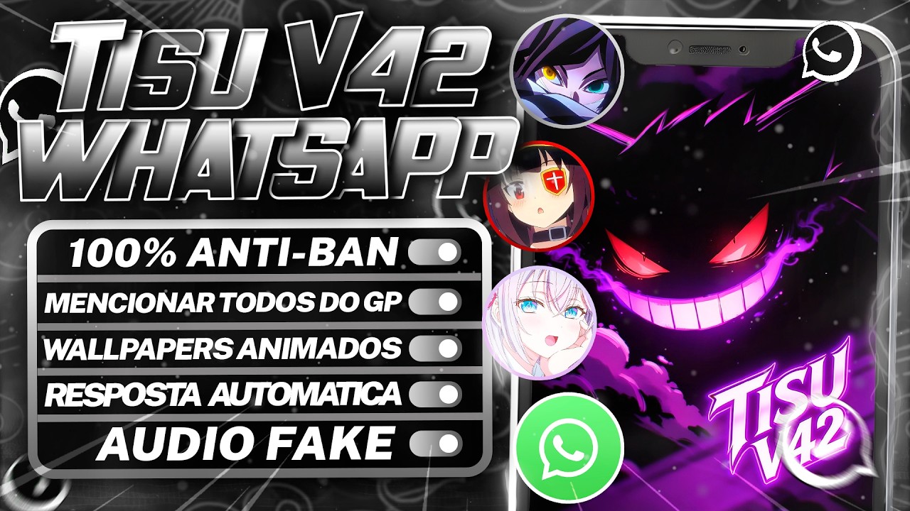 🔥ATUALIZADO!! ✅ WHATSAPP MOD IMUNE (GB DESCONECTOU) TISU V42 WHATSAPP MODIFICADO FUNCIONANDO 2026