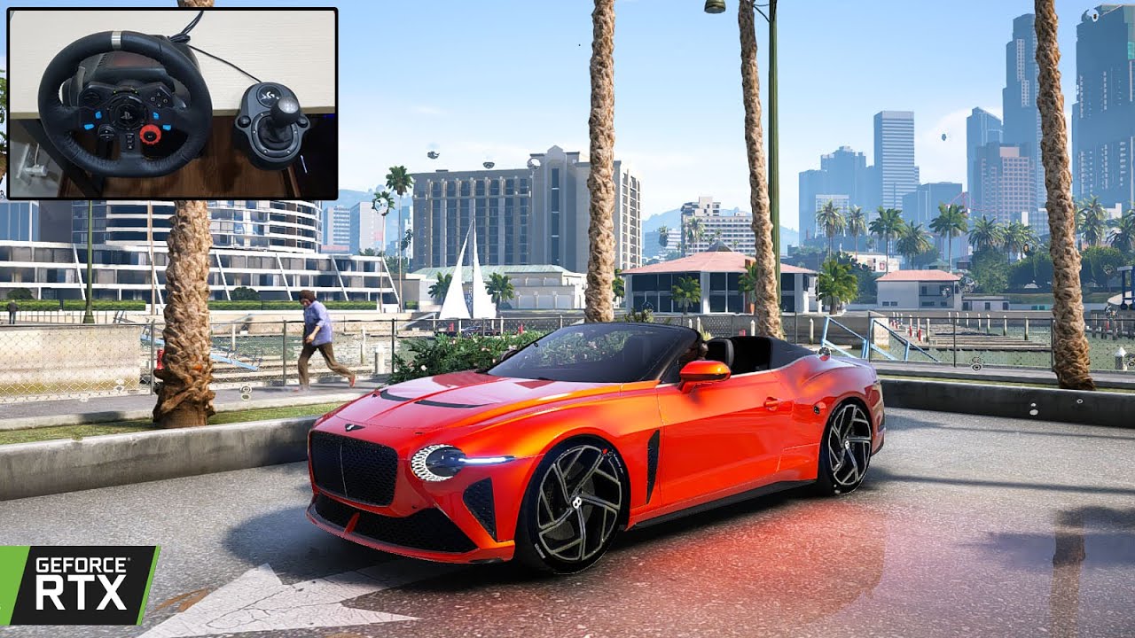 GTA 5 Bentley Mulliner Bacalar 2021 - Logitech G29 Gameplay